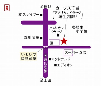 カーブス 千曲地図